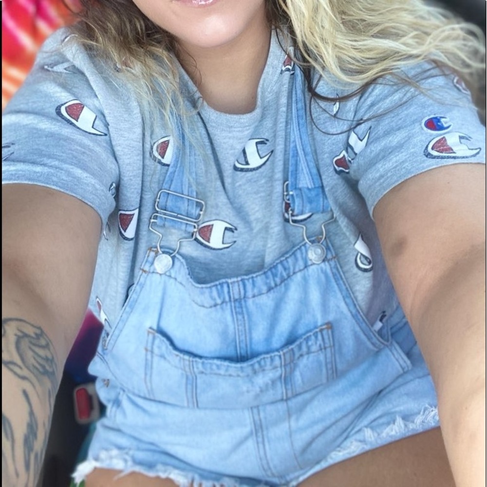 Target Wild Fable Distressed overalls Short
